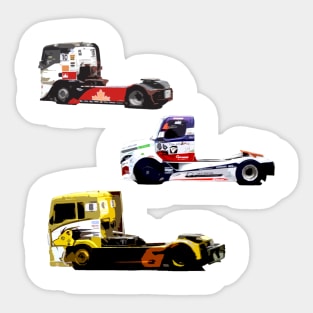 truck race sticker pack Sticker